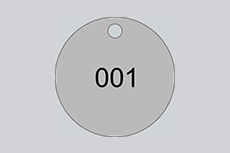 Engraved Stainless Steel Valve Tag