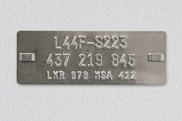 Embossed Cable Marking