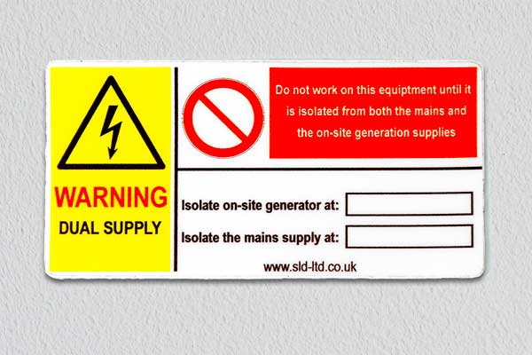 Dual Supply Sticker