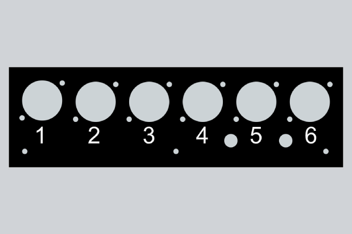 Engraved Control panel