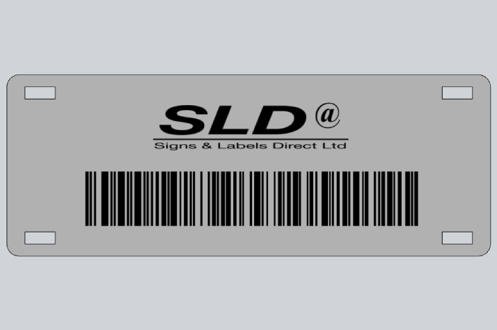 Engraved Stainless Steel Cable Mark with Barcode