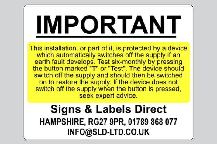 T for Test Label