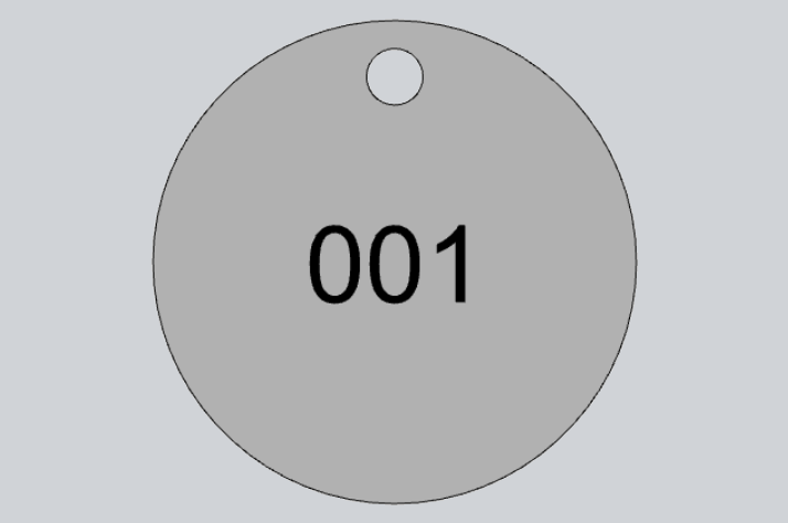 Metal Tag sign